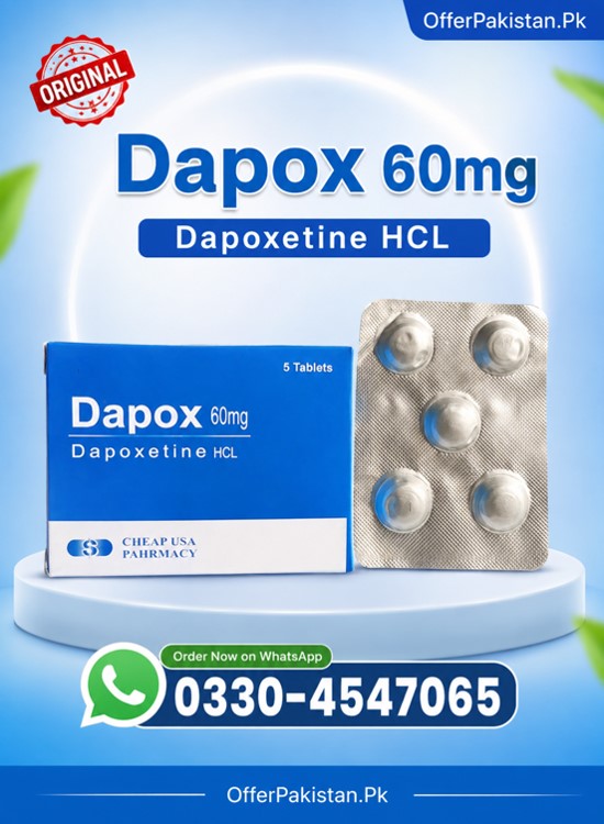 Dapox 60Mg Dapoxetine Tablets Price in Pakistan