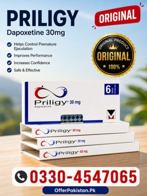 Priligy Dapoxetine 30mg Tablets Price in Pakistan